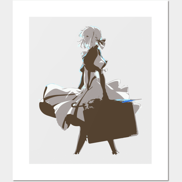 Violet Evergarden Wall Art by BlkandNerdy